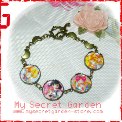 Sailor Moon Pretty Soldier 美少女戦士 Sailor Stars anime Cabochon Bronze Bracelet  Sailor Moon Pretty Soldier 美少女戦士 Sailor Stars anime Cabochon Bronze Bracelet